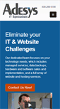 Mobile Screenshot of adesys.com