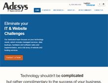 Tablet Screenshot of adesys.com